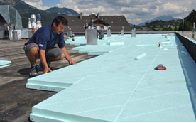 Der Klassiker am Umkehrdach aus dem Hause Steinbacher: steinodur UKD® –Top-Wärmedämmung und noch mehr Energie- und Kostenersparnis.